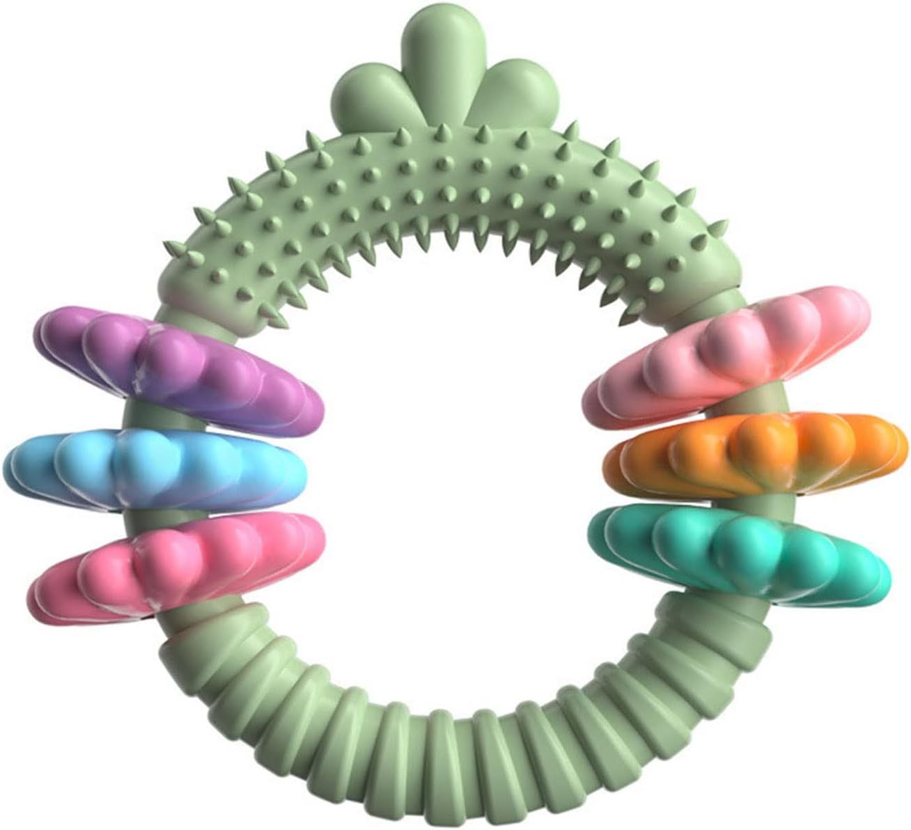 Dog Chew Toy Shaped Pet Molar Stick Bite-Resistant For Small Dogs Teeth Cleaning Safe TPR Dog Chew Toy For Puppies Teething For Small Dogs Puppies For Aggressive Chewers