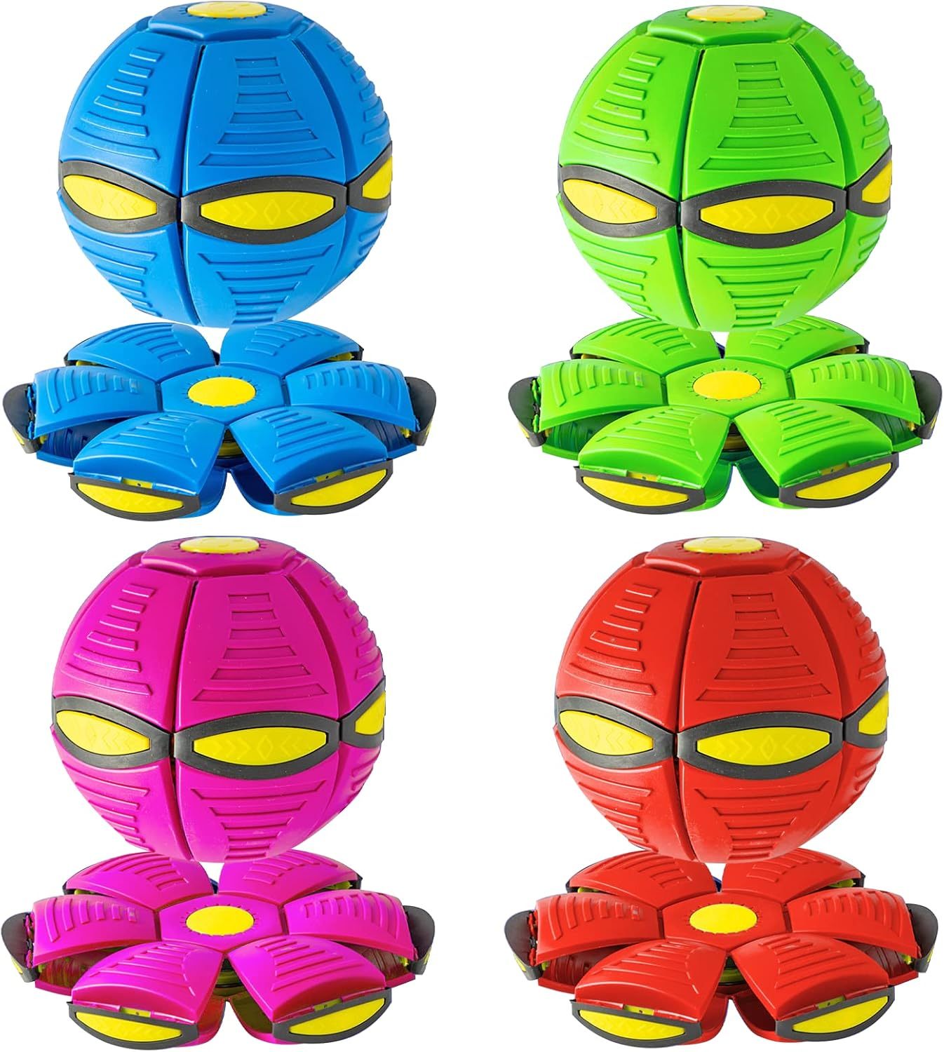 Pet Toy Flying Saucer Ball For Dogs 6 Lights Flying Saucer Ball Outdoor Yard Dog Toys Magic Stomp Magic Ball Children Toy Magic UFO Ball For Dogs Game