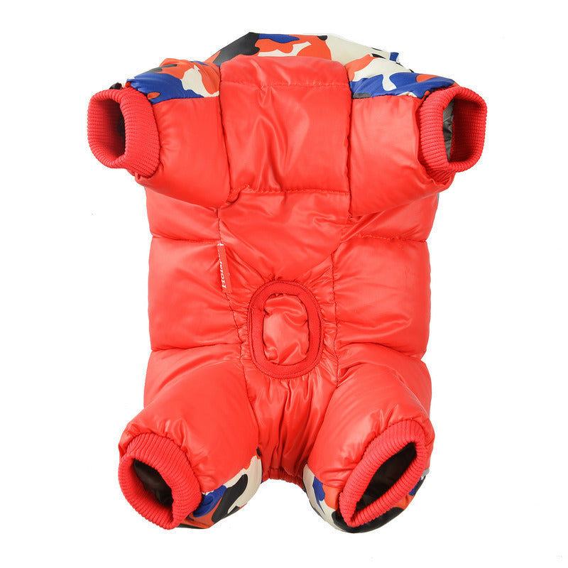 Dog camouflage cotton coat