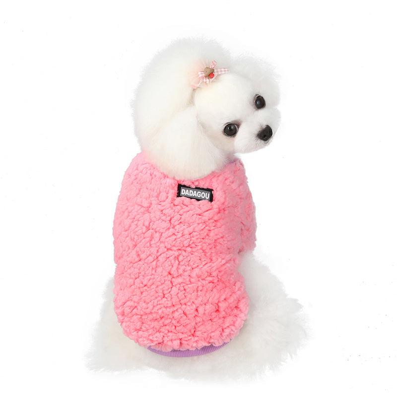 Teddy Bichon Pomeranian Small Dog Pet Winter Warm Two-legged Sweatshirt
