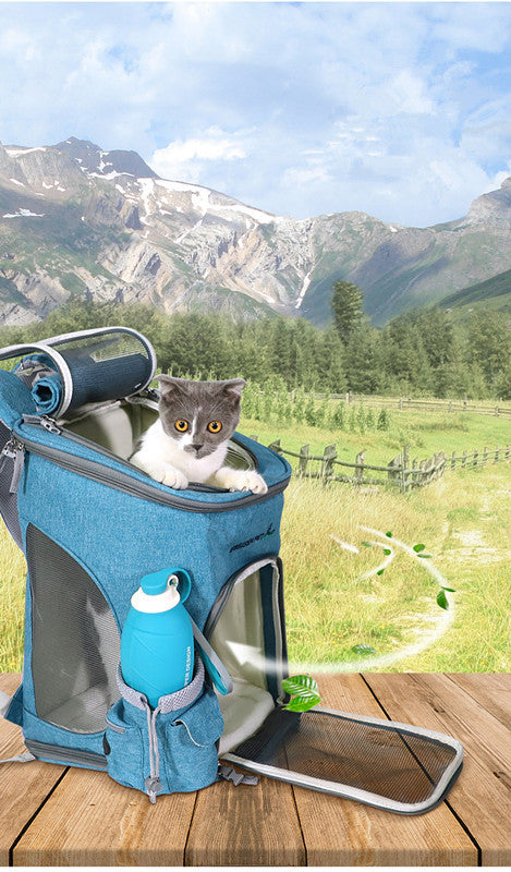 Folding shoulder cat bag