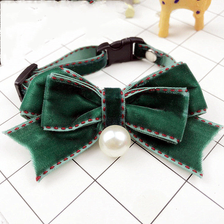 Pearl Bow Collar For Cats And Dogs