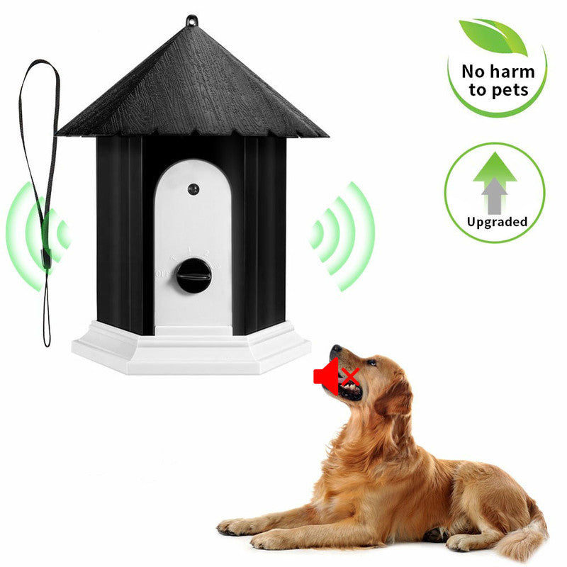Pet Dog Ultrasonic Anti Barking Silencer Outdoor Bark Deterrent Trainer Barking Stop