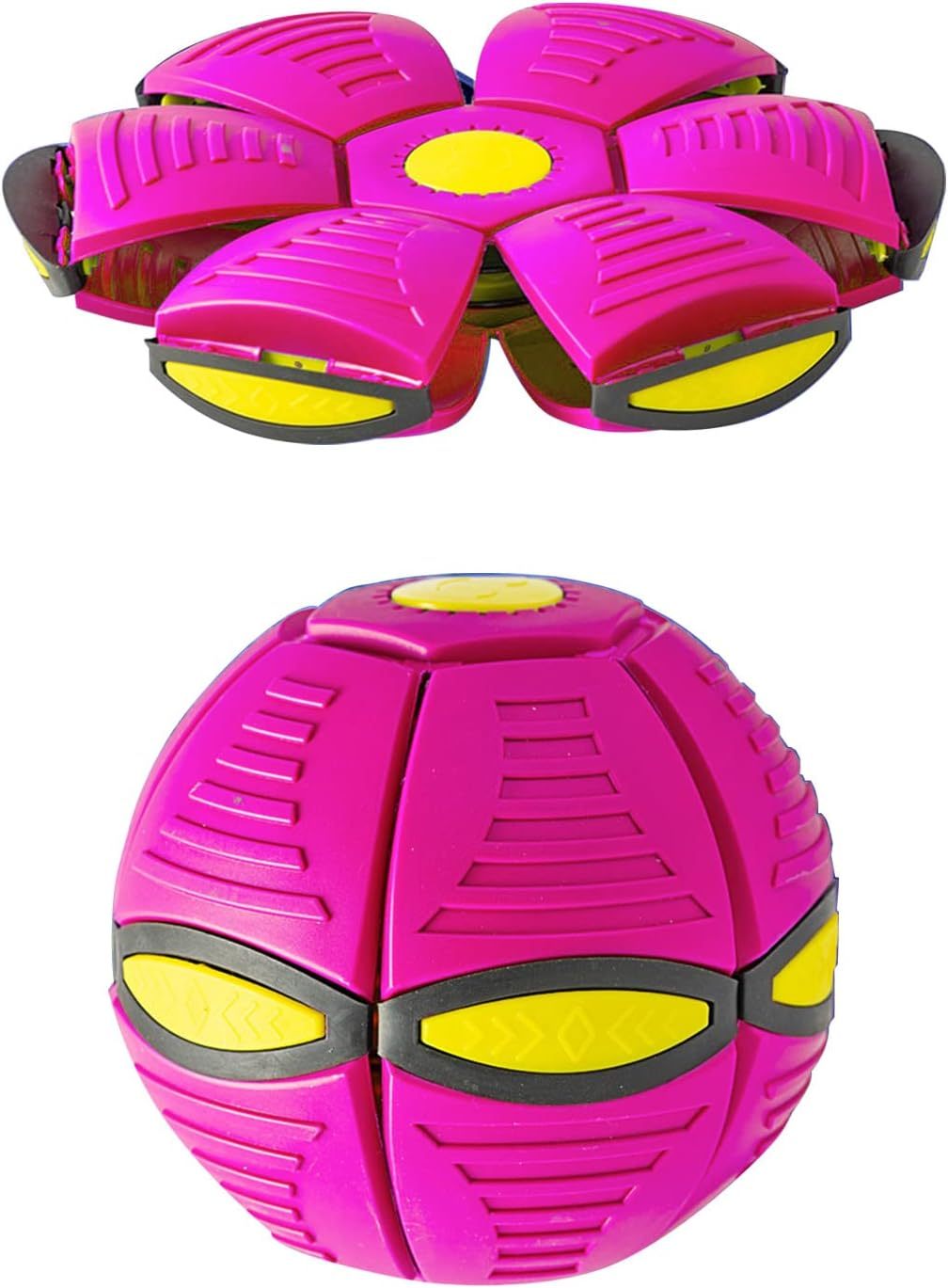 Pet Toy Flying Saucer Ball For Dogs 6 Lights Flying Saucer Ball Outdoor Yard Dog Toys Magic Stomp Magic Ball Children Toy Magic UFO Ball For Dogs Game