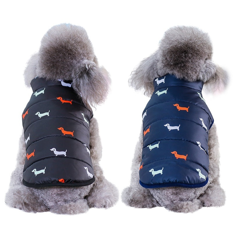 Small and medium pet cotton coat