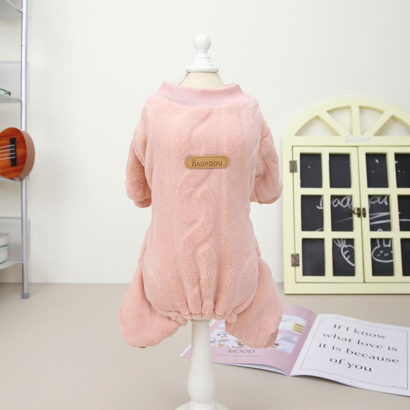 Pet Clothing Cat Dog Autumn And Winter Four-leg Cotton Jacket