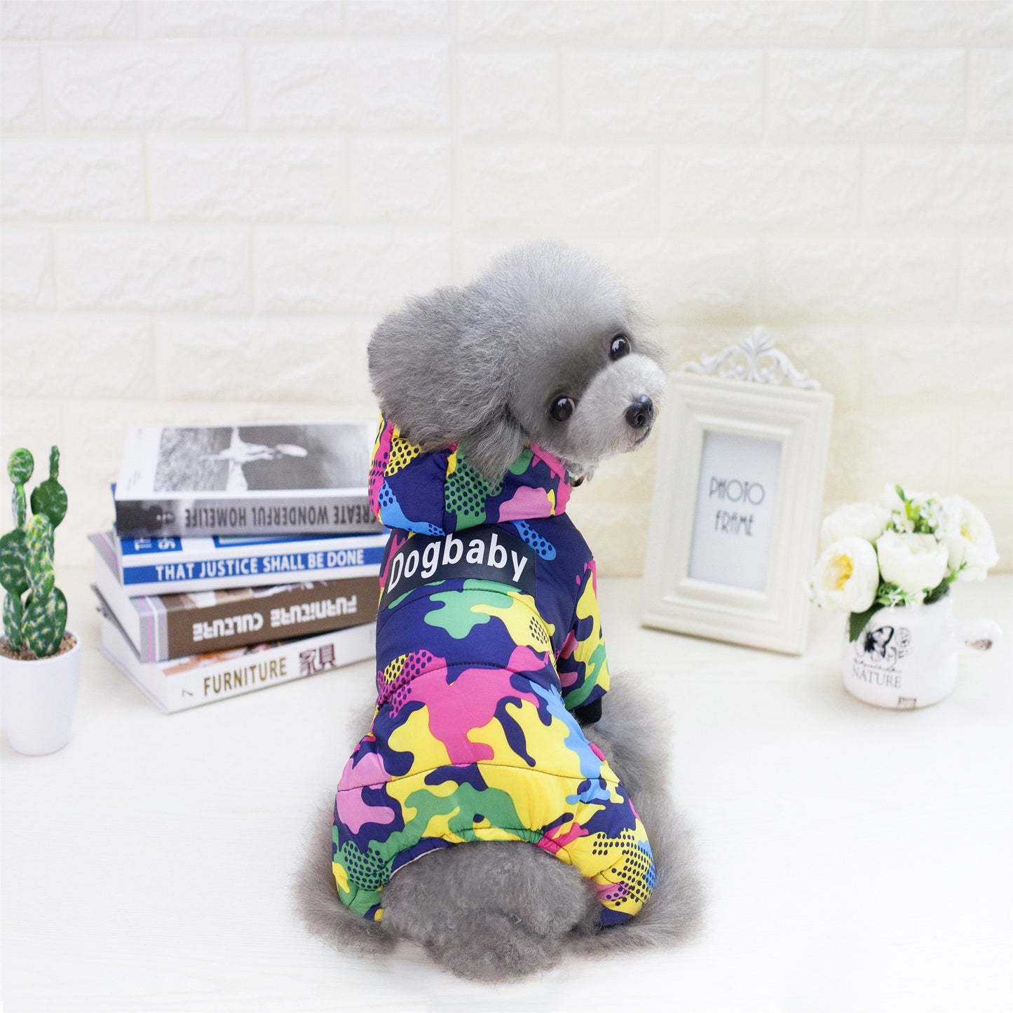 Autumn winter camouflage four legged clothes