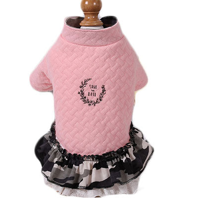 New Style Pet Clothes Cotton Skirt Warm Dog Cotton Clothes