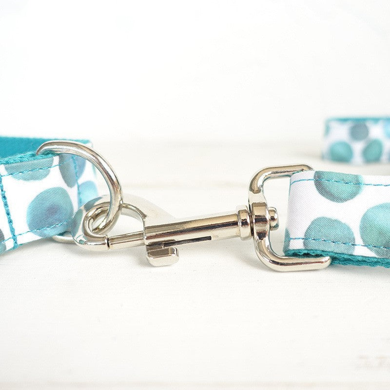 Pet leash dog hoop bow tie jewelry