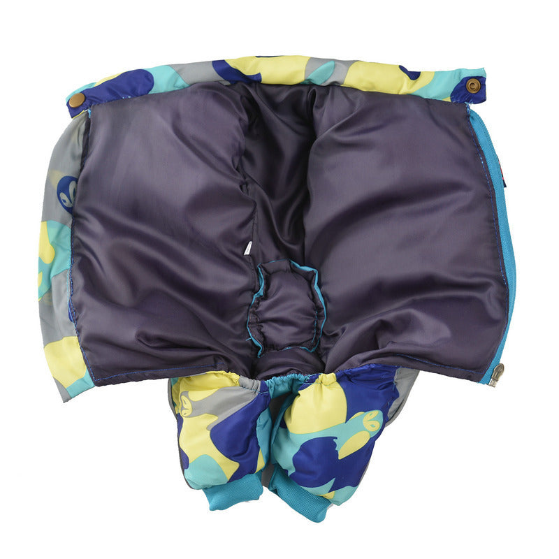 Dog camouflage cotton coat