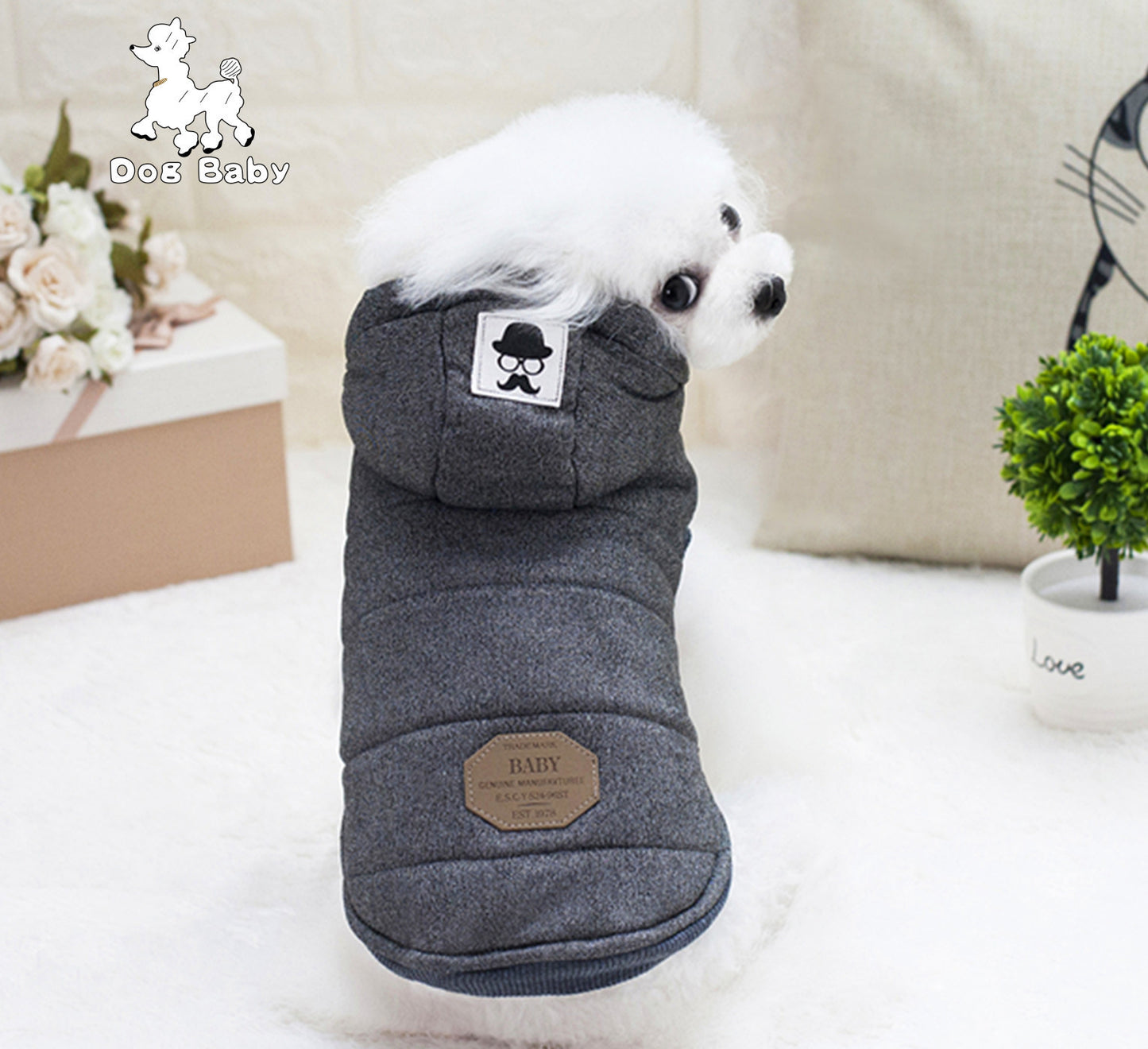 Teddy Pet Clothing Two-leg Cotton-padded Clothes