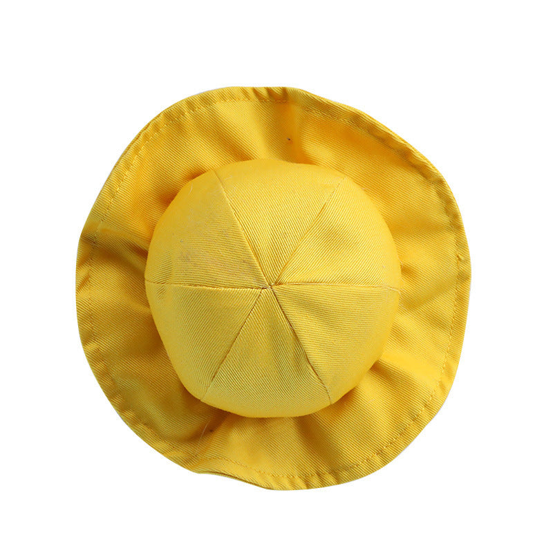 Pet Cute Fashion Plaid Sun Hat