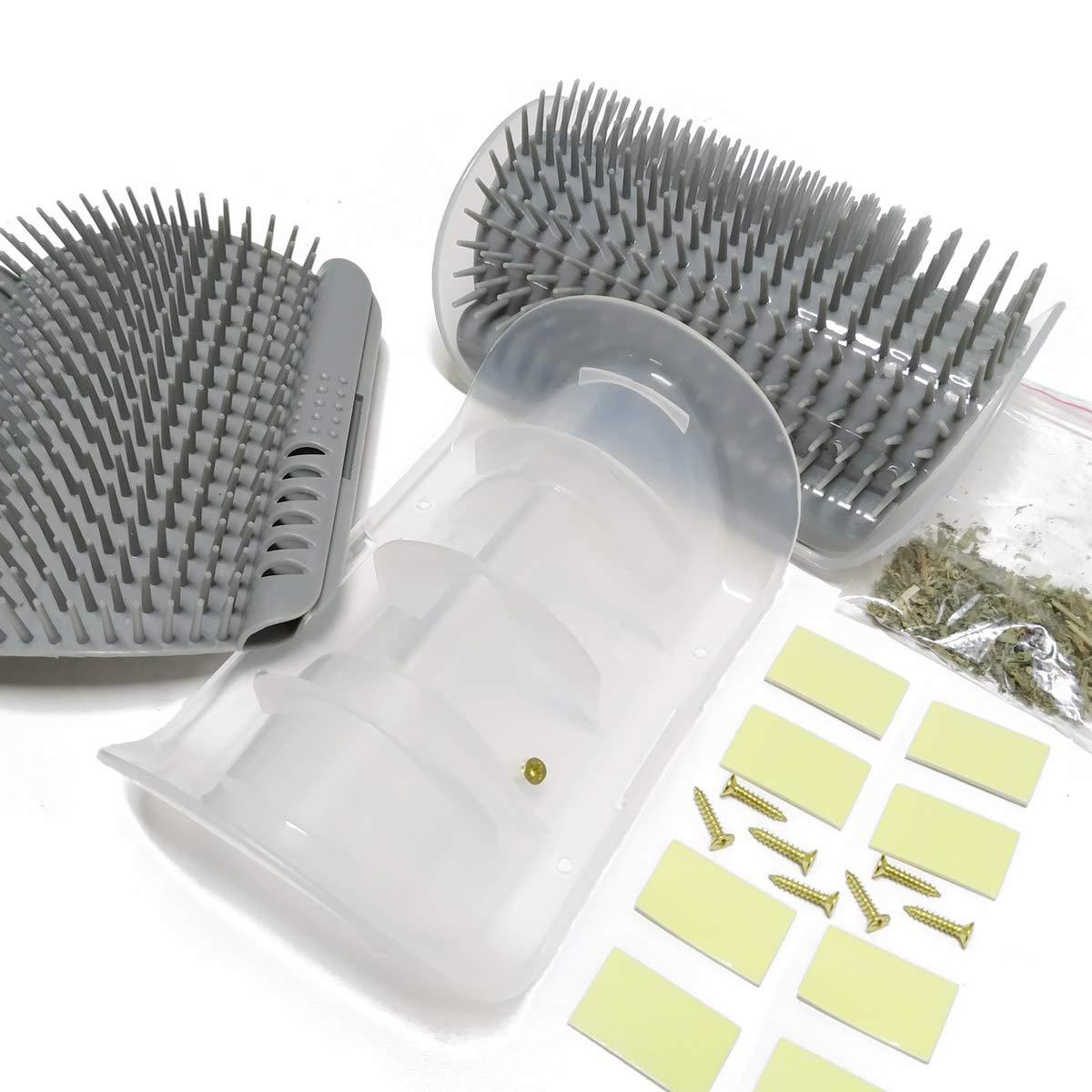 Cat Self Groomer Arch Self Cleaning Slicker Brush Upgraded Cat Brushes Wall Corner For Shedding Grooming, Softer Massager Comb Interactive Toy For Short Long Haired Dog Kitten Puppy