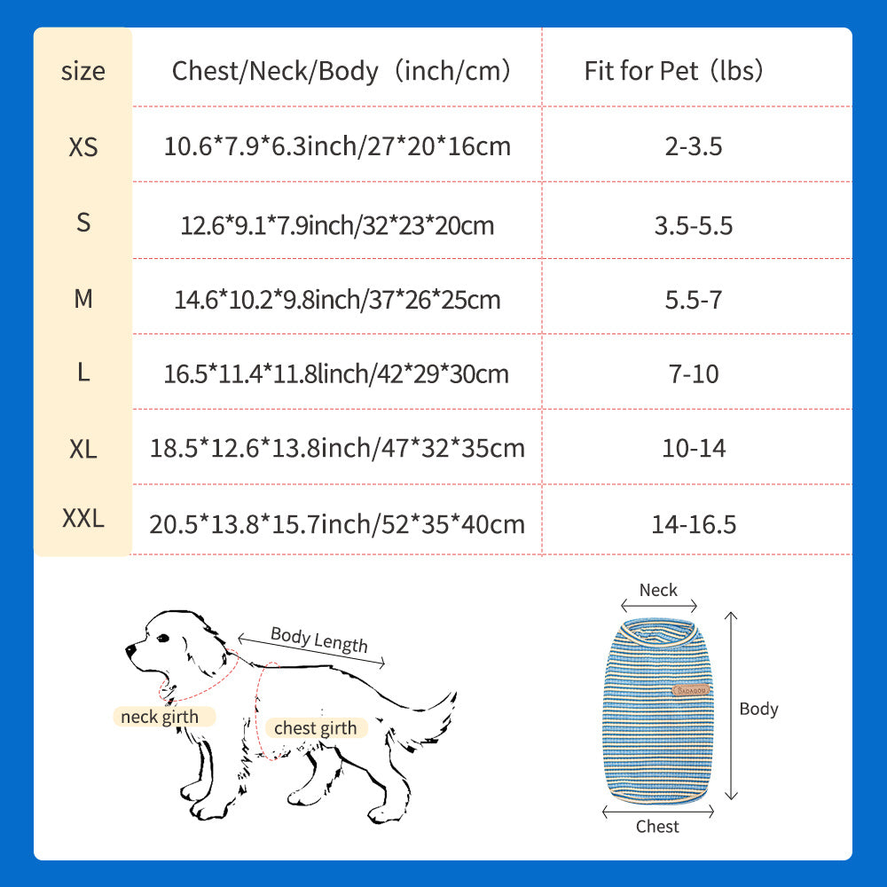New Arrival Cooling Vest For Dog Designer Dog Clothes Chihuahua Small Dog Summer Pet Items Dog Pet Shirt Dog Fashion Outfit