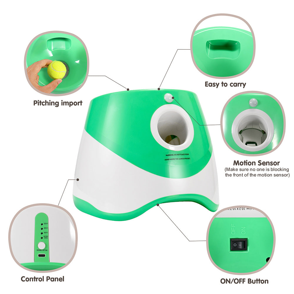 Automatic Throwing Machine Pet Outdoor Toy Ball Dog Tennis Launcher Dog Walking Tool