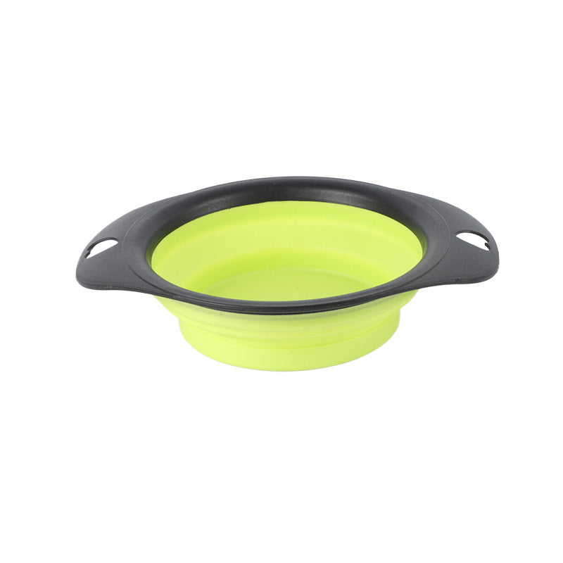 Silicone Folding Bowl For Pets Portable Outdoor Bowl Cat And Dog Food Bowl Eating Utensils