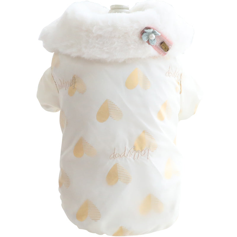 Embroidery Cute Teddy Bichon Small Dog Pet