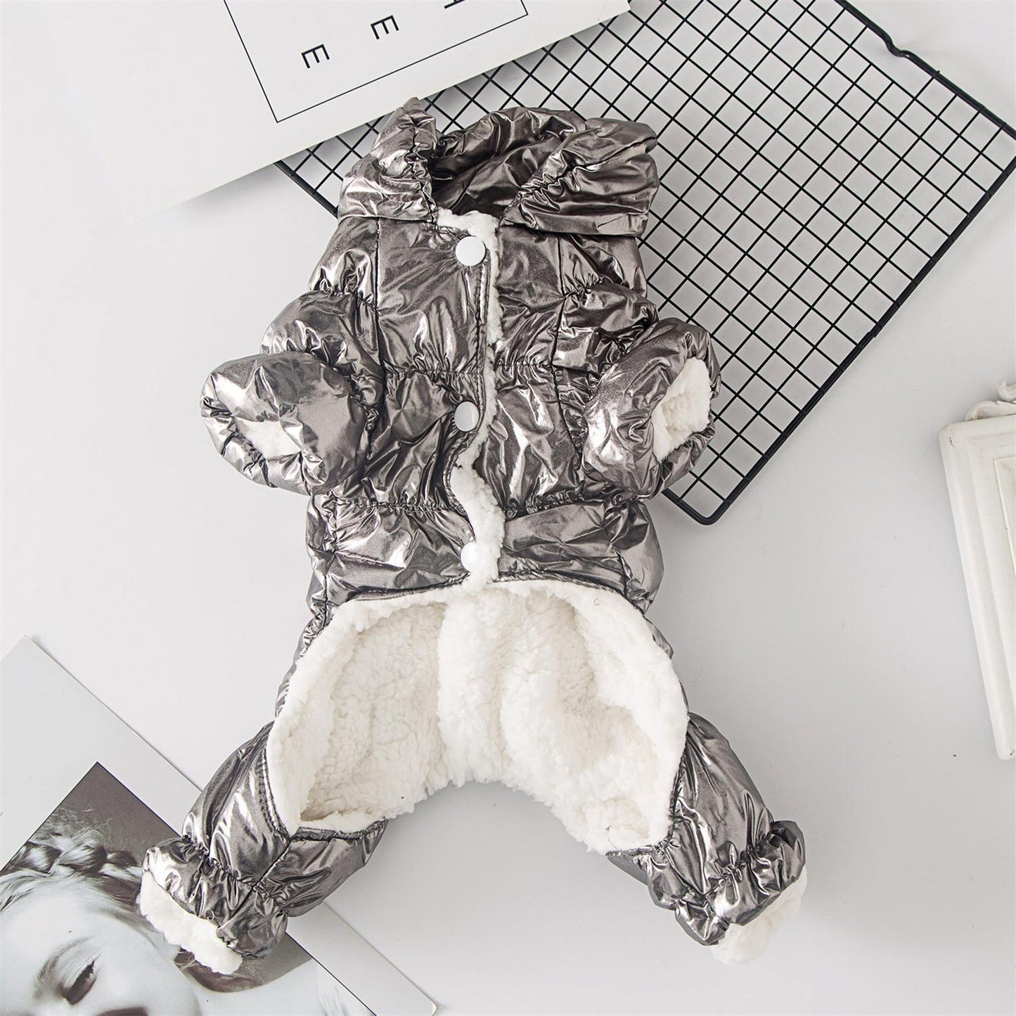 Dog Clothes Autumn And Winter Four-legged Down Cotton-padded Clothes