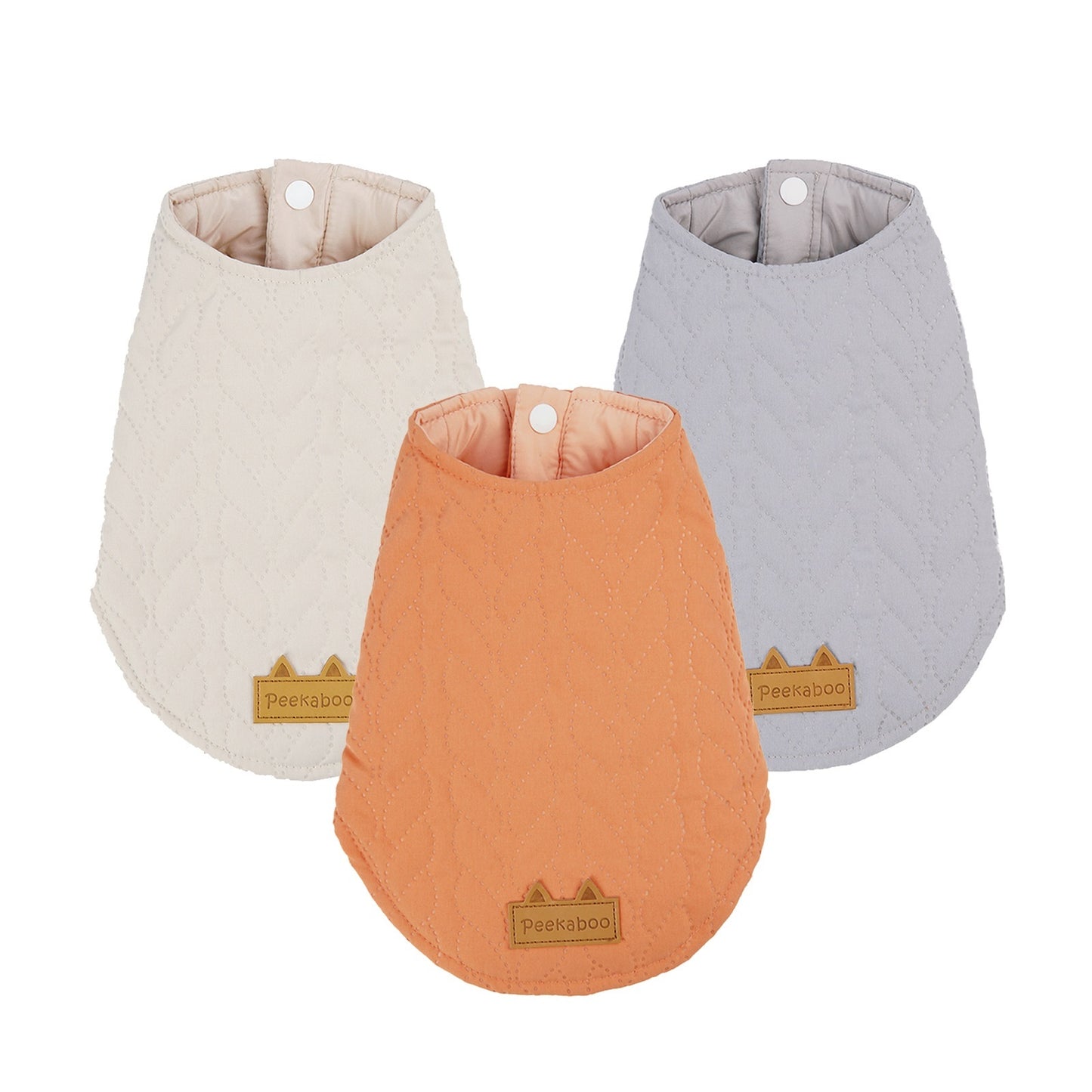 Autumn And Winter Warm Jacquard Button Two-piece Cotton Padded Clothes
