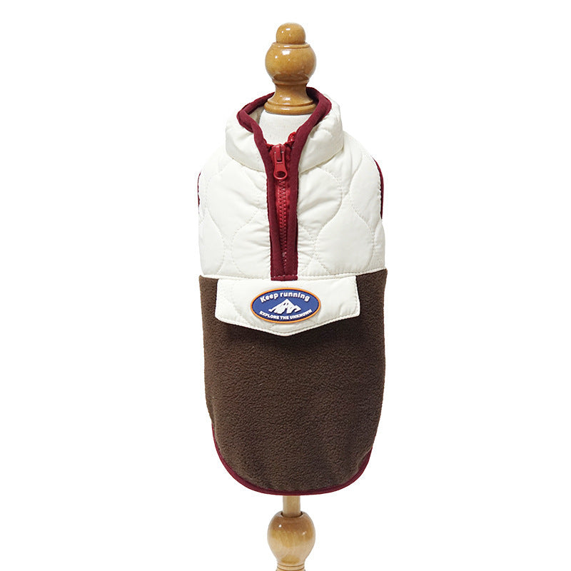 Warm Zipper Waistcoat Puppies Autumn And Winter Clothes