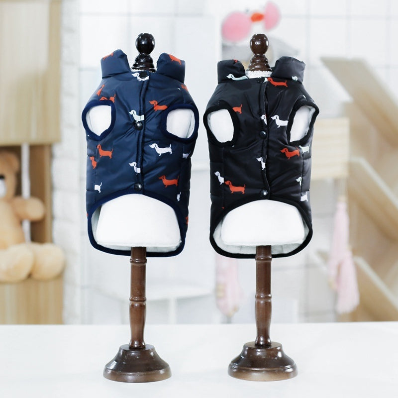 Small and medium pet cotton coat