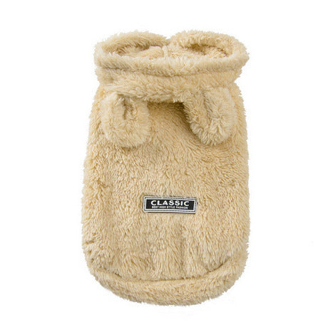 Bear ear pet cotton coat