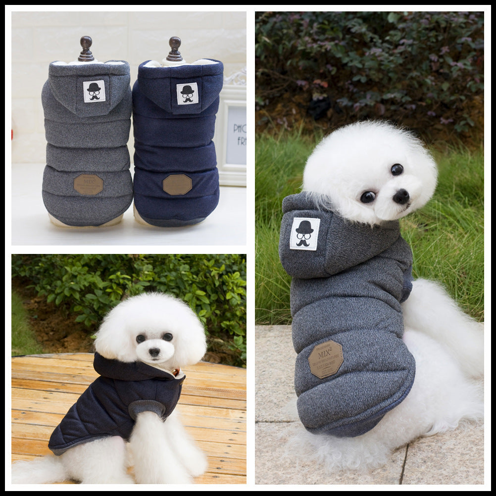 Teddy Pet Clothing Two-leg Cotton-padded Clothes
