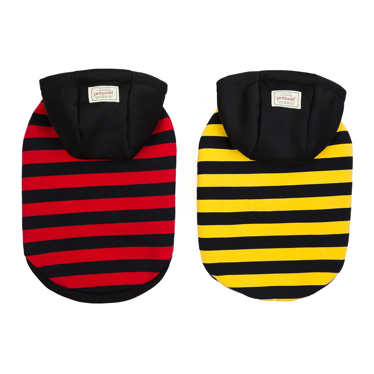 Pet Clothes Autumn And Winter  Striped Two-leg Cotton Coat