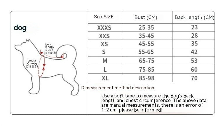 Dog Antibacterial Deodorant Cotton-padded Coat