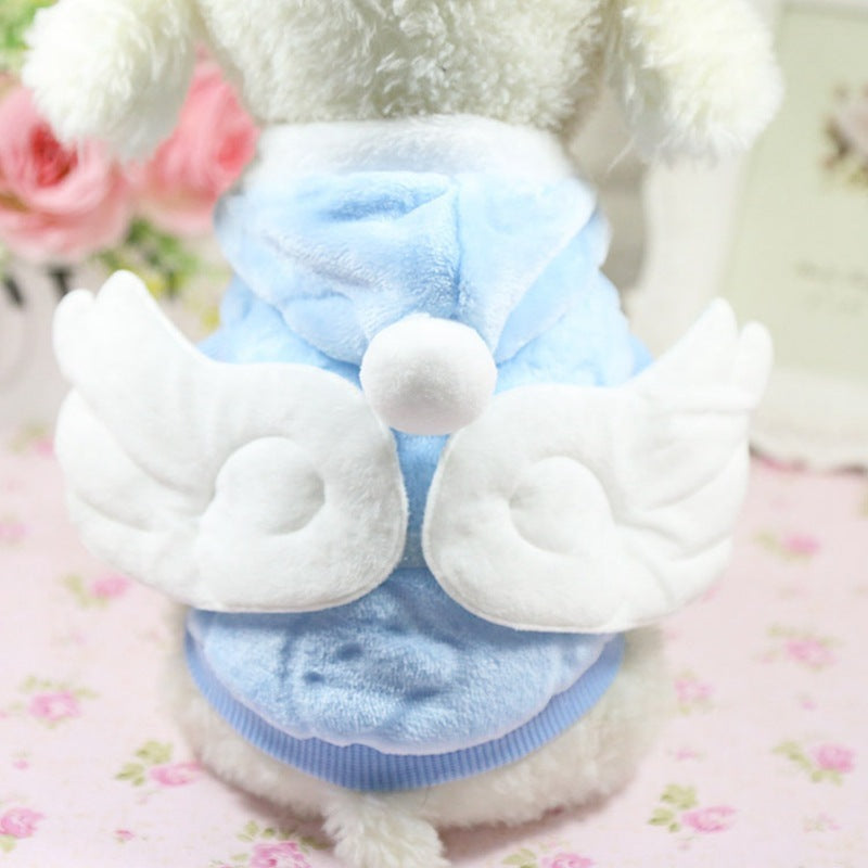 Angel wings ball ball flannel coat