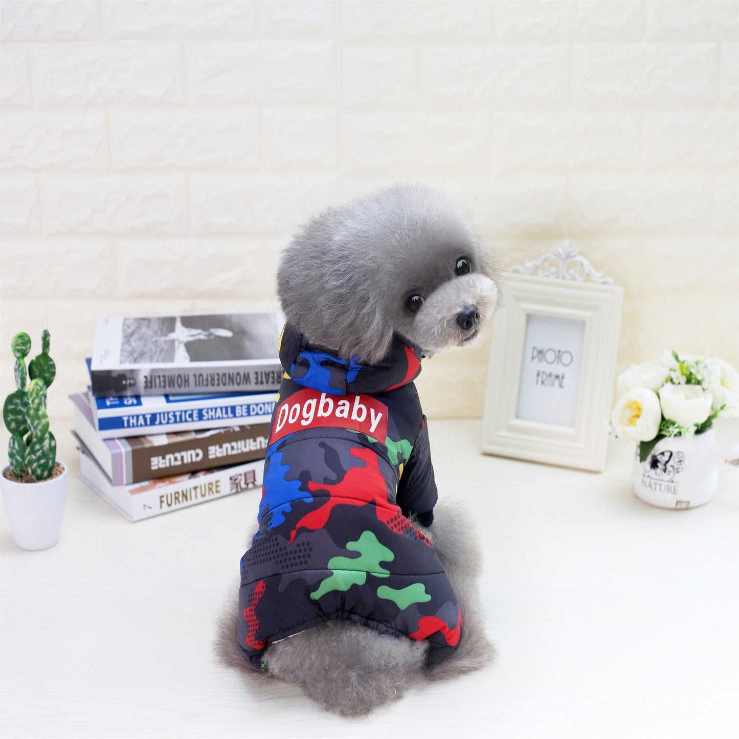 Autumn winter camouflage four legged clothes