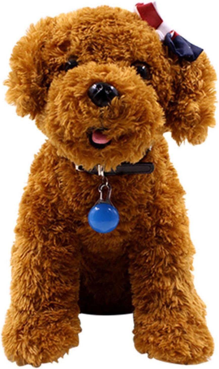 LED Luminous Pet Round Pendant Luminous Dog Tag Pet Charm Dog Flashing Tag Dog Collar Light, Suitable For Pets To Walk At Night