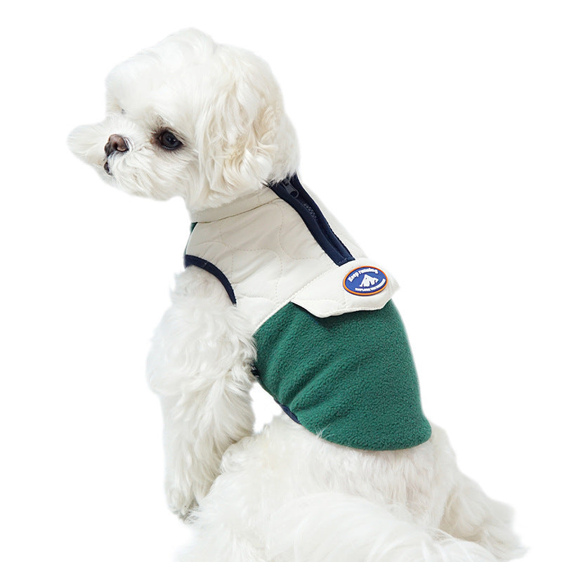 Warm Zipper Waistcoat Puppies Autumn And Winter Clothes