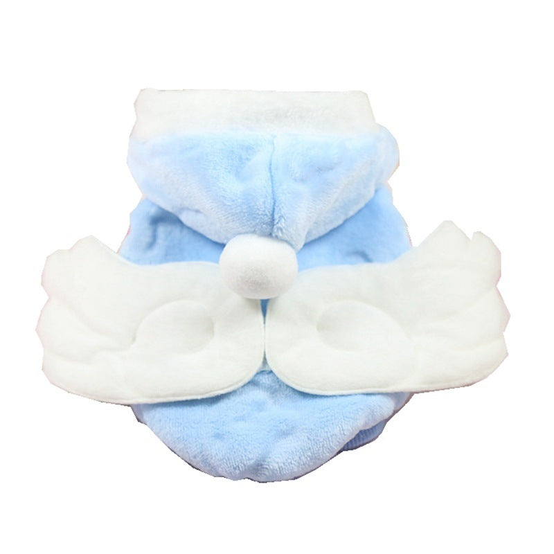 Angel wings ball ball flannel coat