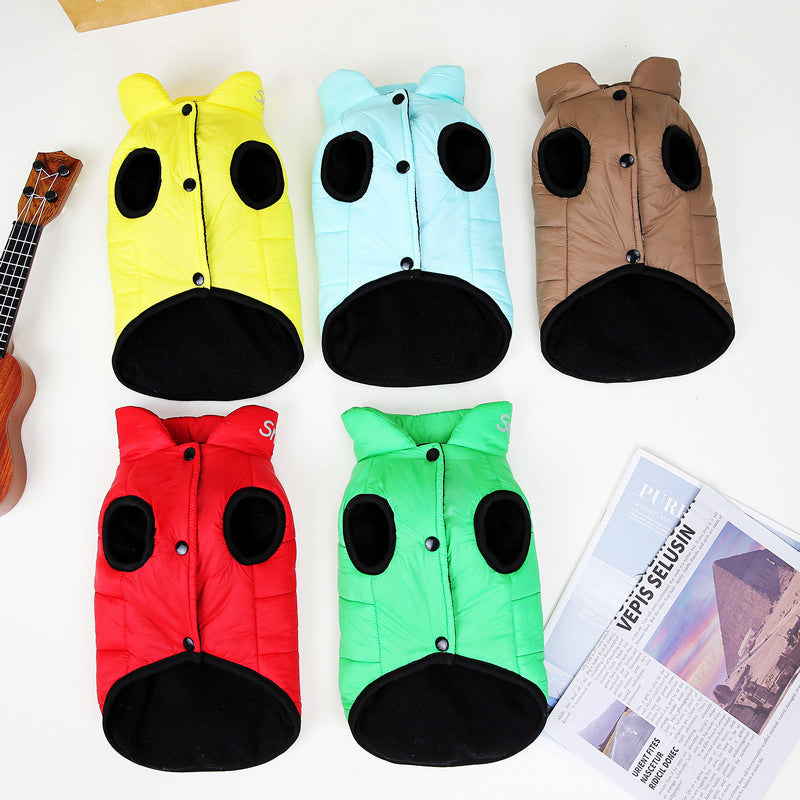 Small Pet Clothing Two-legged Cotton-padded Clothes