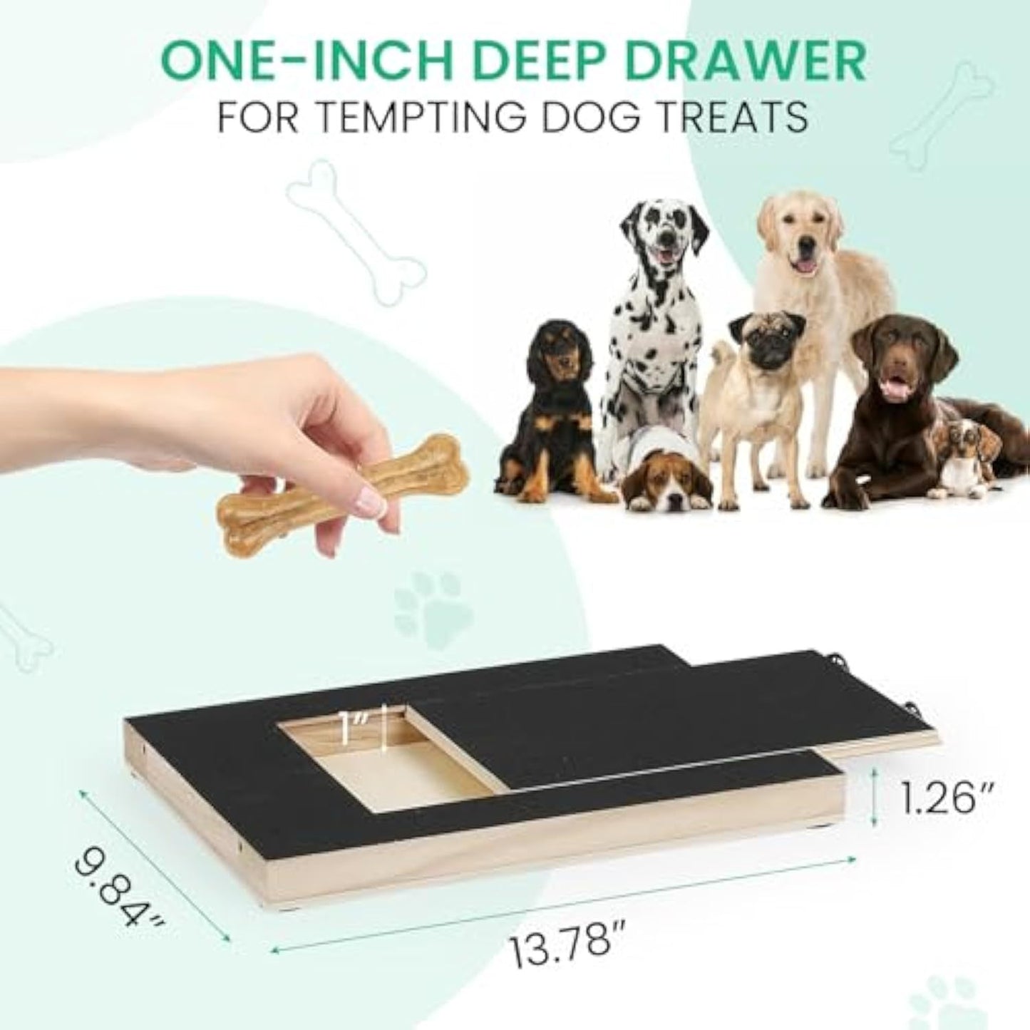 Dog Nail Scratch Board, Dog File Board Dog Nail Grinder Board Scratch Pad For Nails With Treat Box Pets Nails Trimming For All Dog Sizes