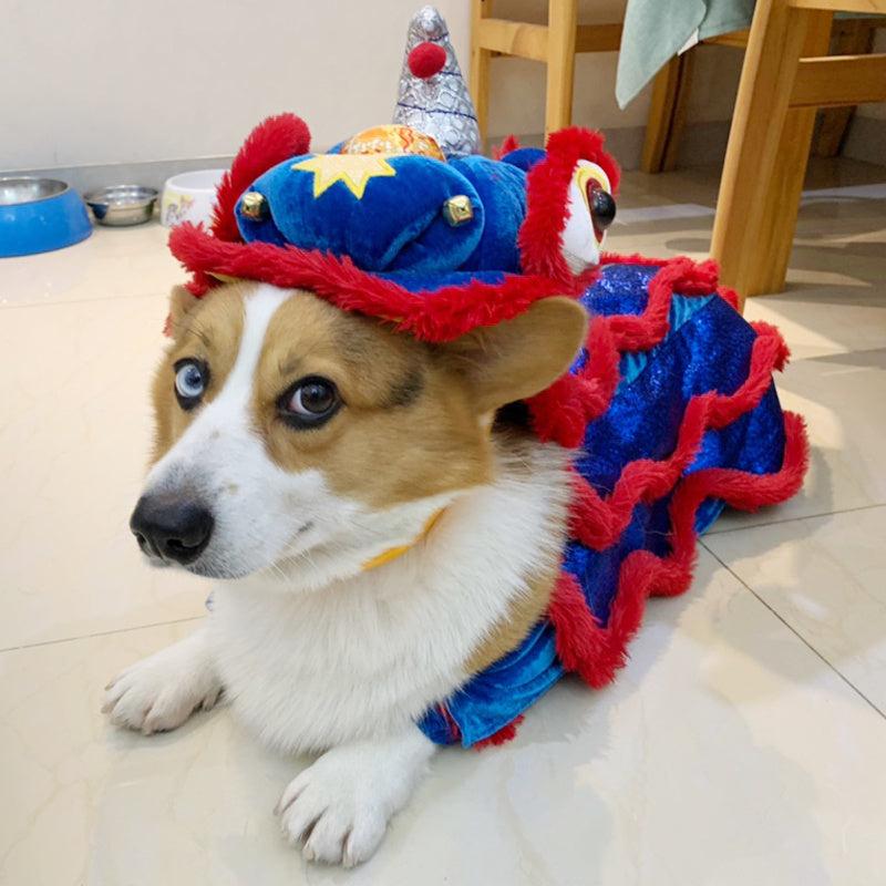 Cat dance lion pet funny dog cat funny costume