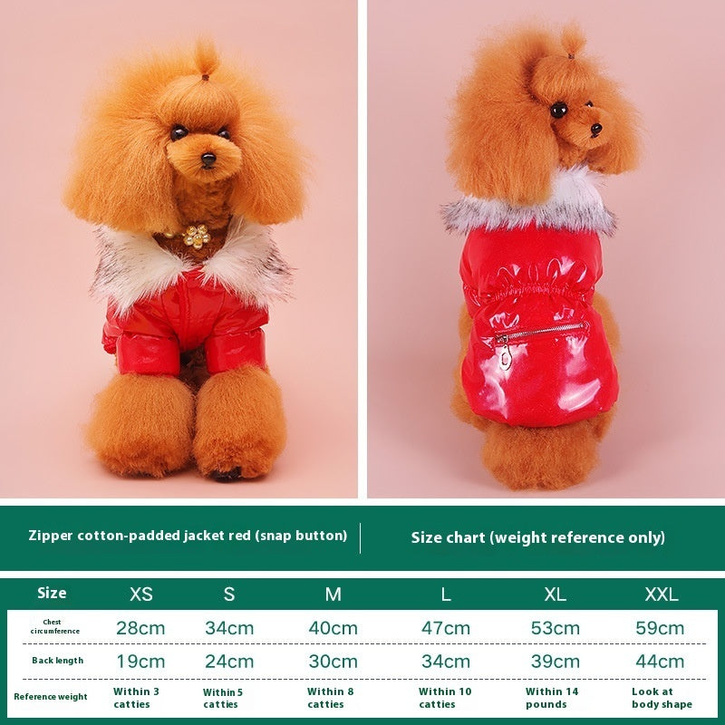 Warm Pet Autumn And Winter Thickening Puppy Down Jacket