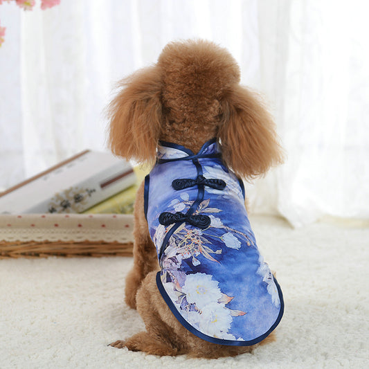Pet Clothes New Summer Cheongsam Skirt