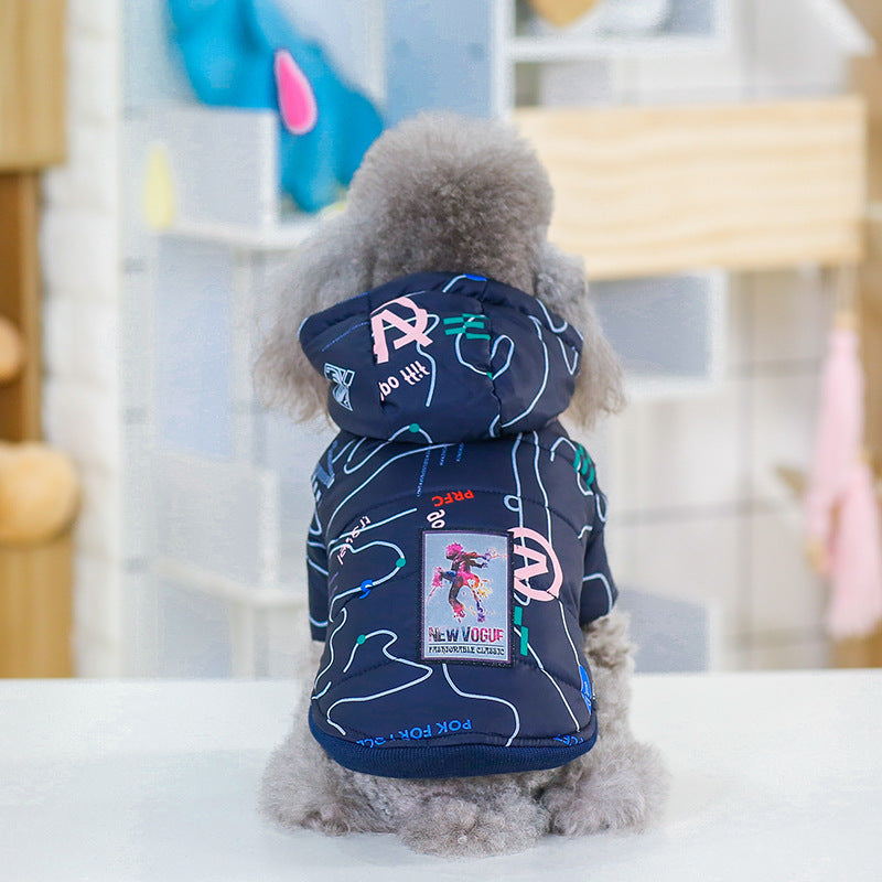 Fashion Letter Cotton Padded Coat