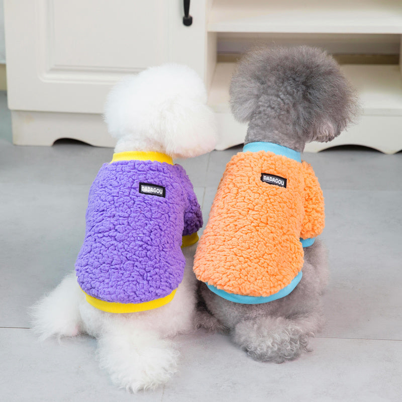 Teddy Bichon Pomeranian Small Dog Pet Winter Warm Two-legged Sweatshirt