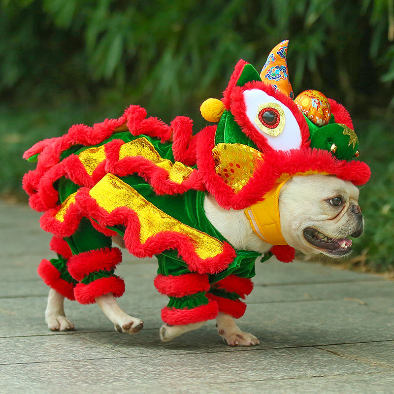 Cat dance lion pet funny dog cat funny costume