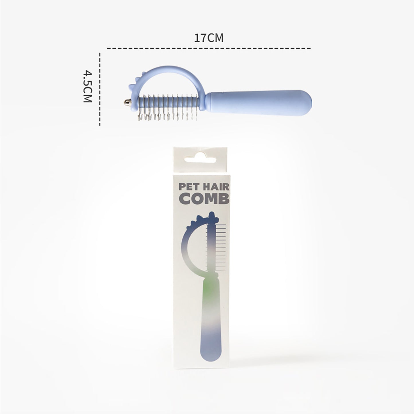 Pet Dematting Tool  Double Sided Undercoat Rake Dematting Comb Dematting Comb For Dogs, Dematting Rake Detangling Dual-Sided Comb Tool For Long Curly Haired Poodle