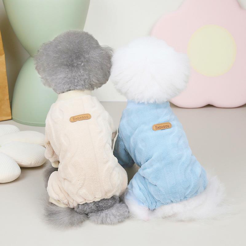 Pet Clothing Cat Dog Autumn And Winter Four-leg Cotton Jacket