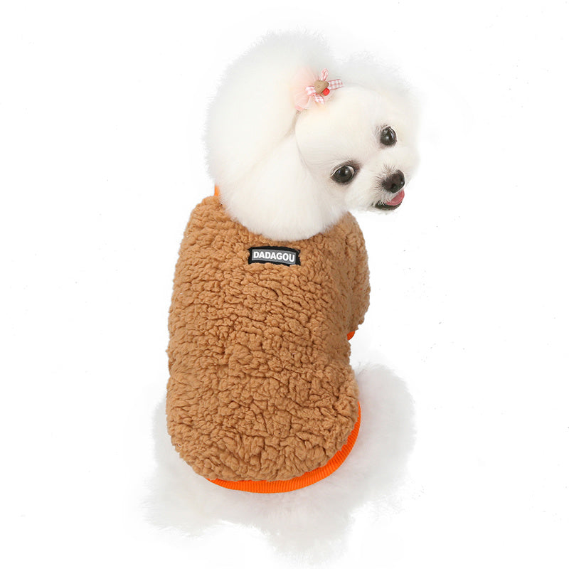 Teddy Bichon Pomeranian Small Dog Pet Winter Warm Two-legged Sweatshirt