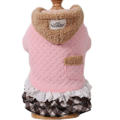 New Style Pet Clothes Cotton Skirt  Warm Dog Cotton Clothes
