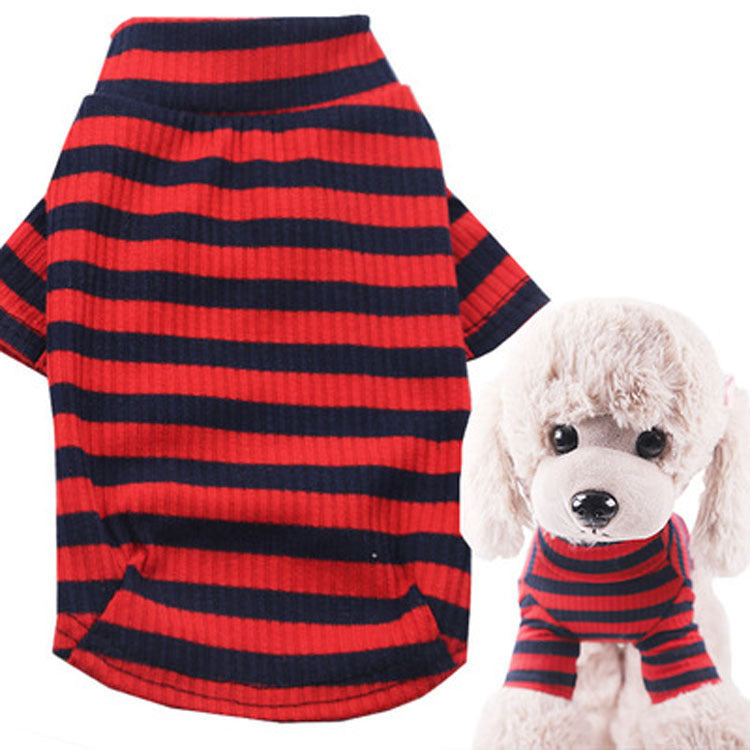 Pet's Two Feet Striped Stretch Clothes