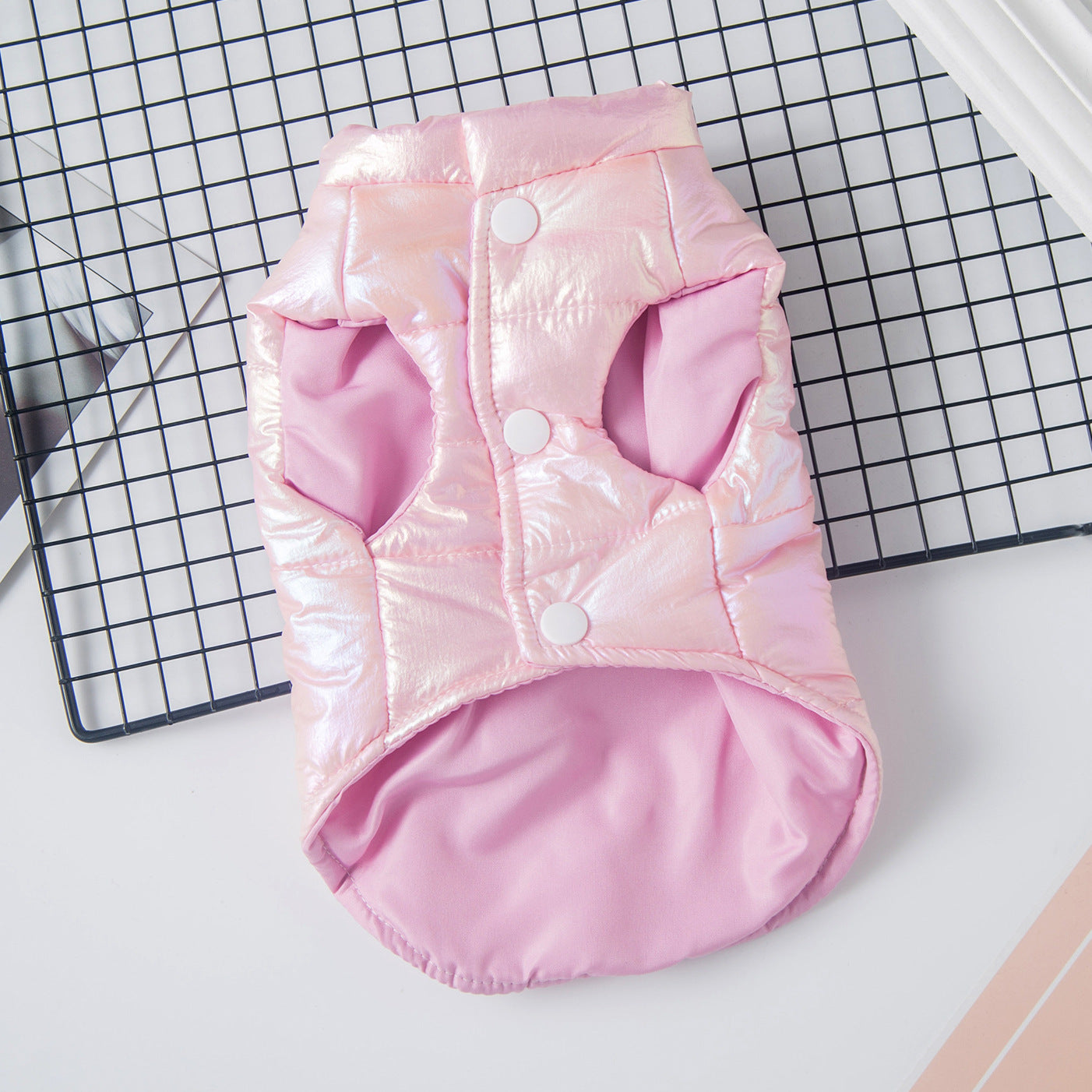 Laser Glossy Vest Autumn And Winter Clothing Pet Coat