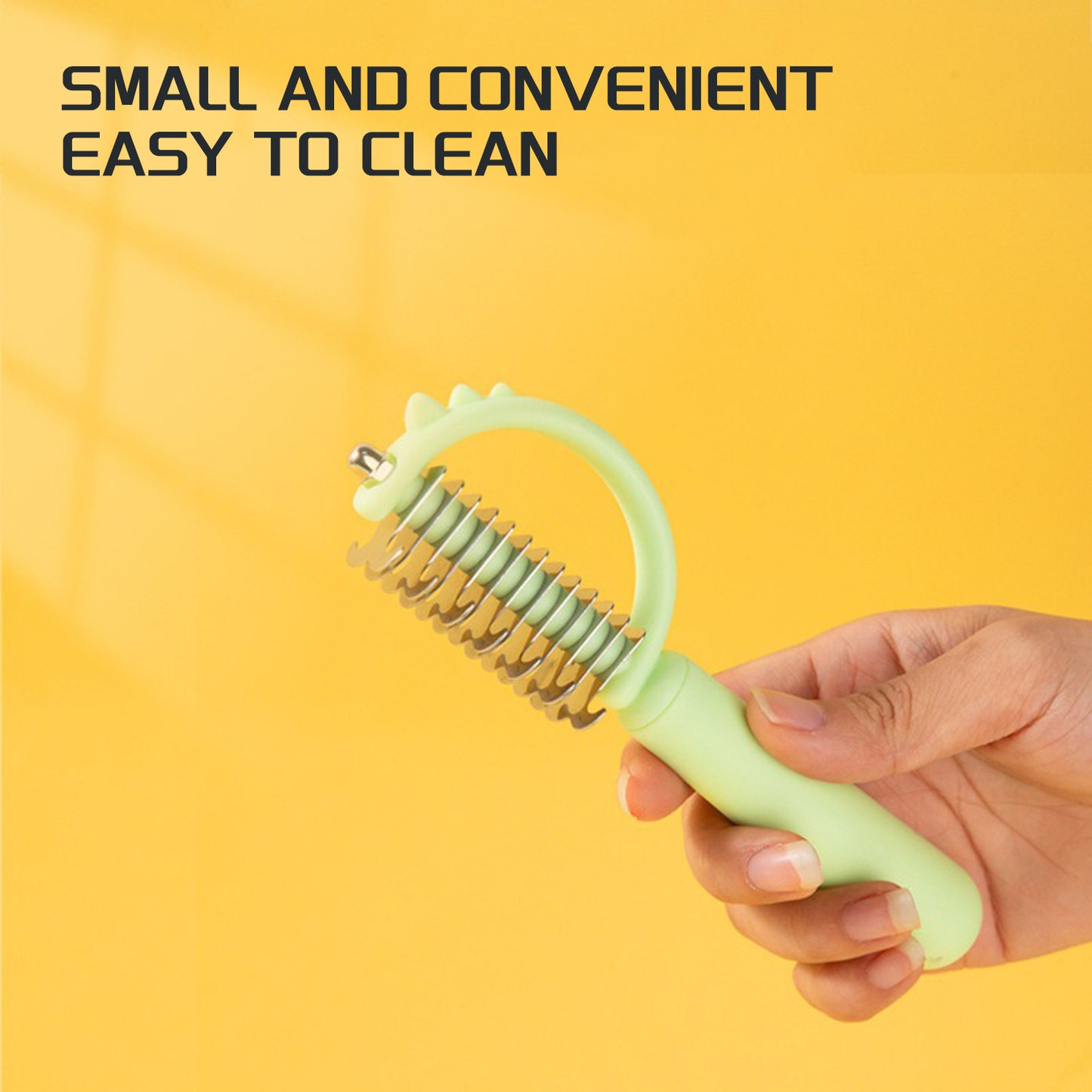 Pet Dematting Tool  Double Sided Undercoat Rake Dematting Comb Dematting Comb For Dogs, Dematting Rake Detangling Dual-Sided Comb Tool For Long Curly Haired Poodle