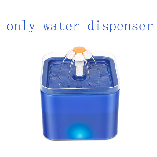 USB Charging For Water Cat Drinking Fountain Pet Water Dispenser With Recirculate Filtring With LED Lighting Automatic